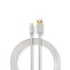 USB C kabel 2m | Typ-C hane - A hane | 2.0 m | Aluminium